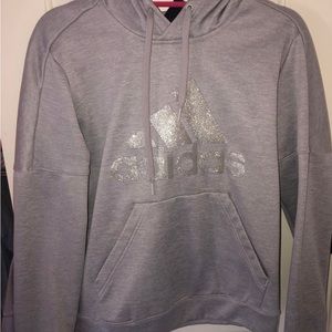 Adidas sweatshirt with glitter